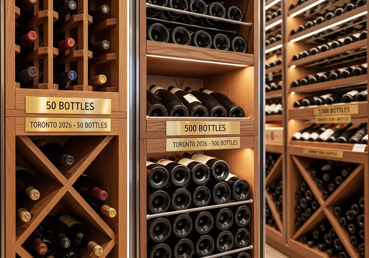 Wine Cellar Capacity Planning — close-up of professional workmanship in a Toronto-area home