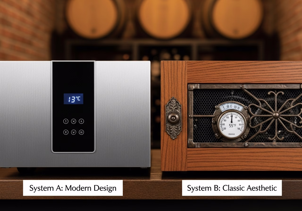 Wine Cellar Cooling Systems — close-up of professional workmanship in a Toronto-area home