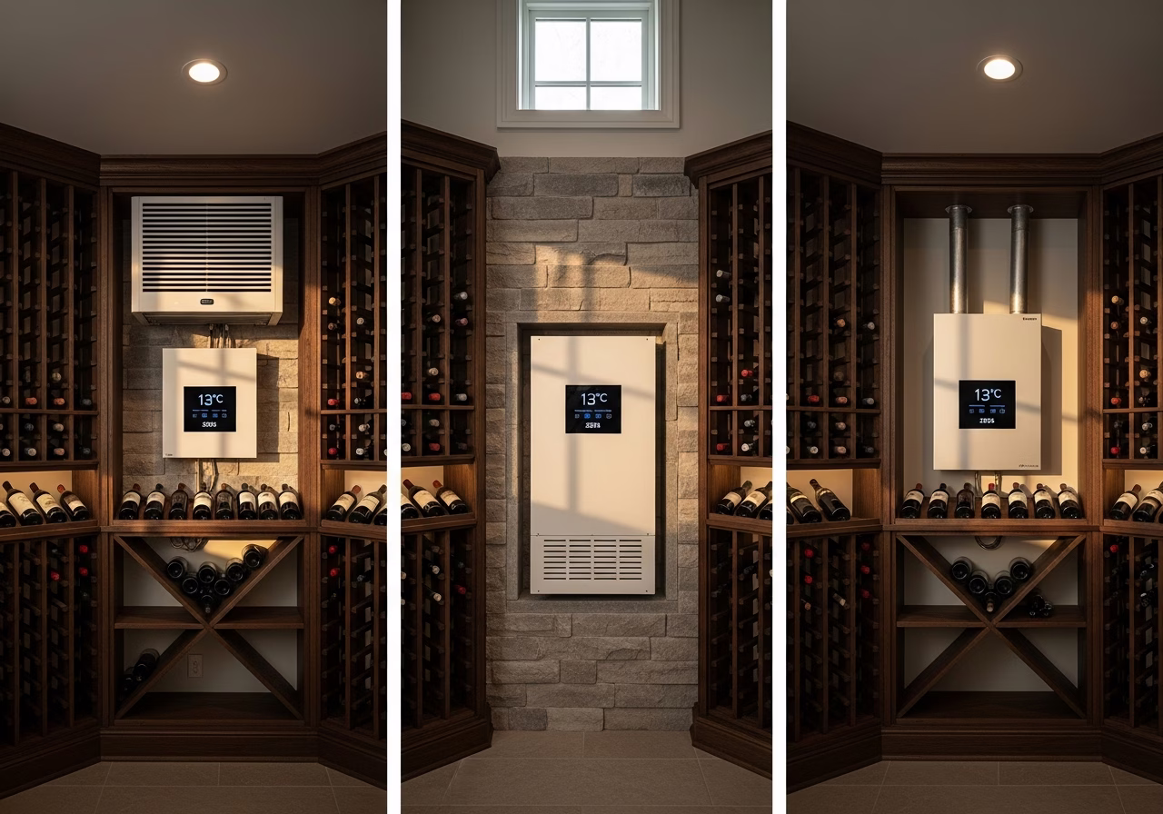 Wine Cellar Cooling Systems — finished result in a Toronto or GTA home by RenoHouse
