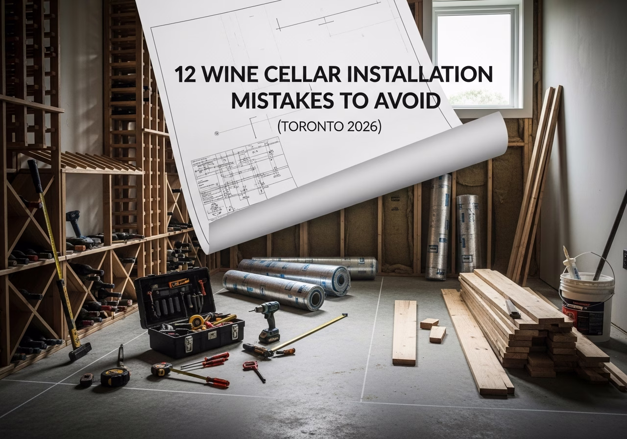 Wine Cellar Installation Mistakes to Avoid β tools and materials staged in a Greater Toronto Area home