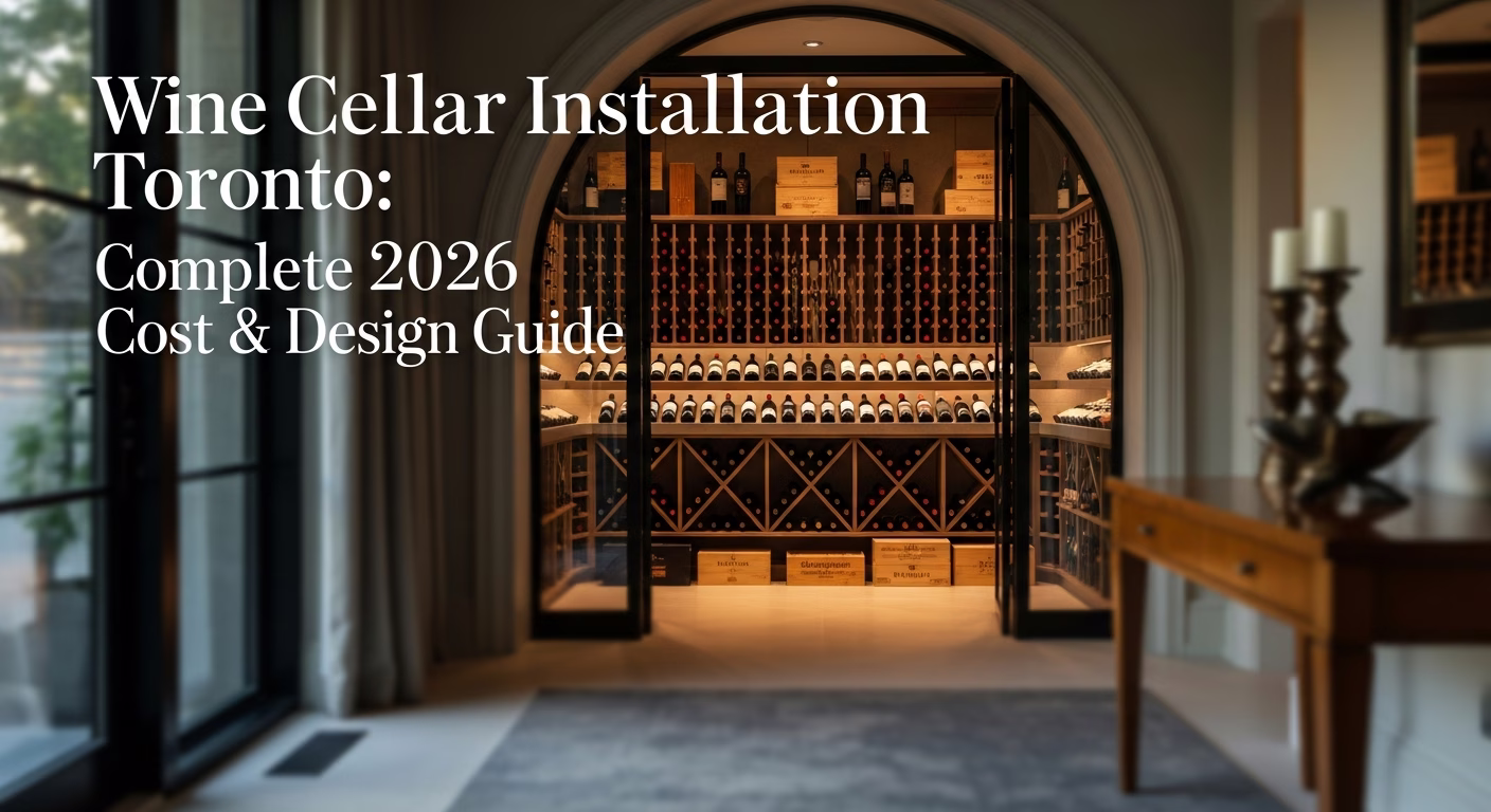 Wine Cellar Installation Toronto: Complete 2026 Cost & Design Guide