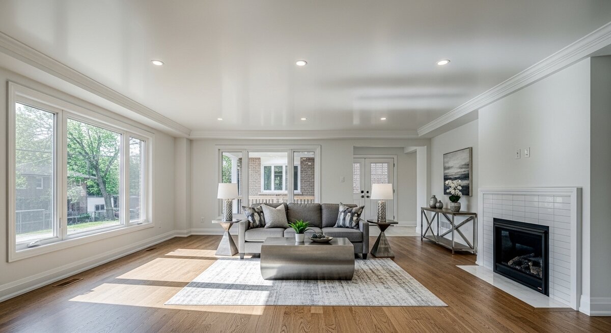 Popcorn Ceiling Removal & Smooth Finish in Scarborough