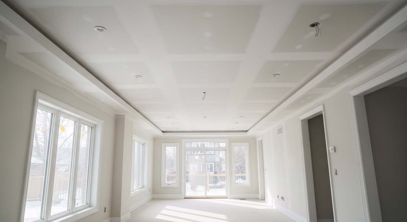 Popcorn Removal + Smooth Ceiling