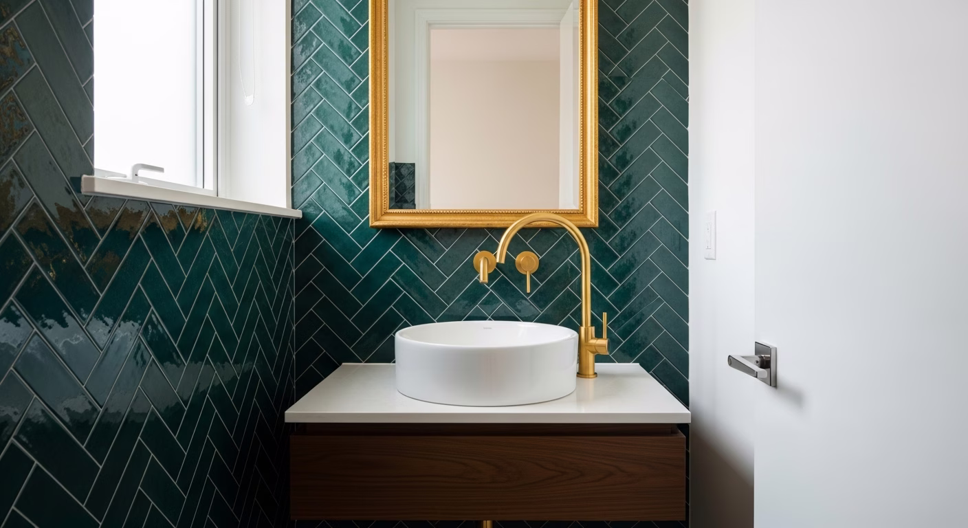 Powder Room Condo Makeover