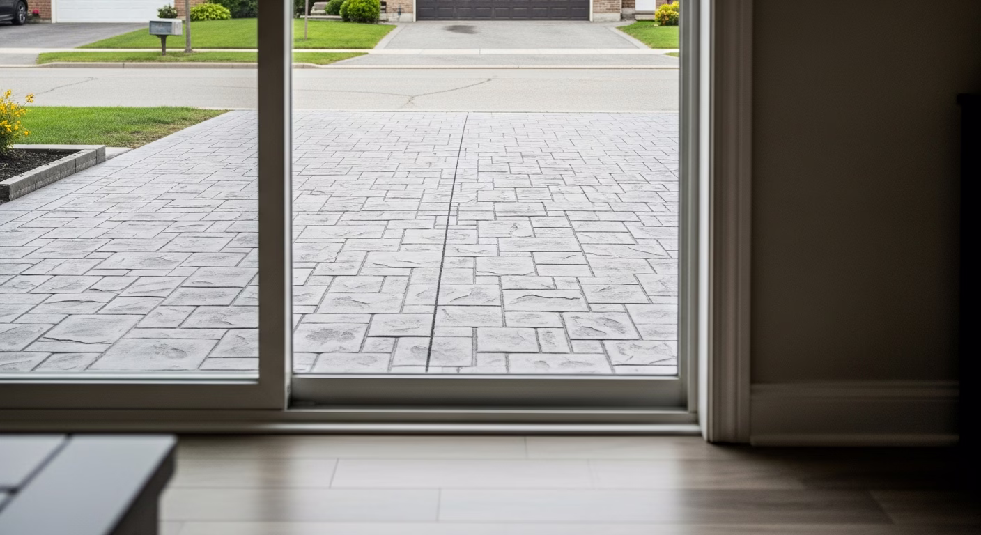 Stamped Concrete Driveway