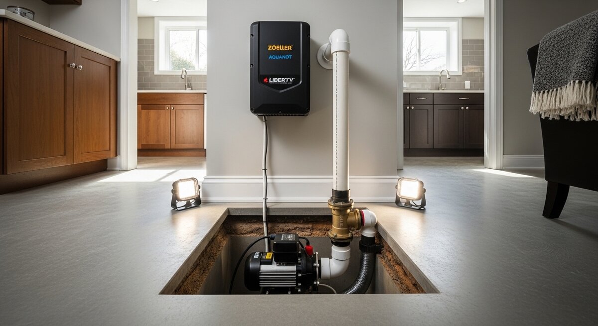 Sump Pump & Backup Battery Installation in Ajax