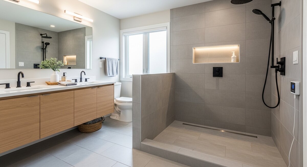 Custom Tile Installation for Ensuite in Mississauga
