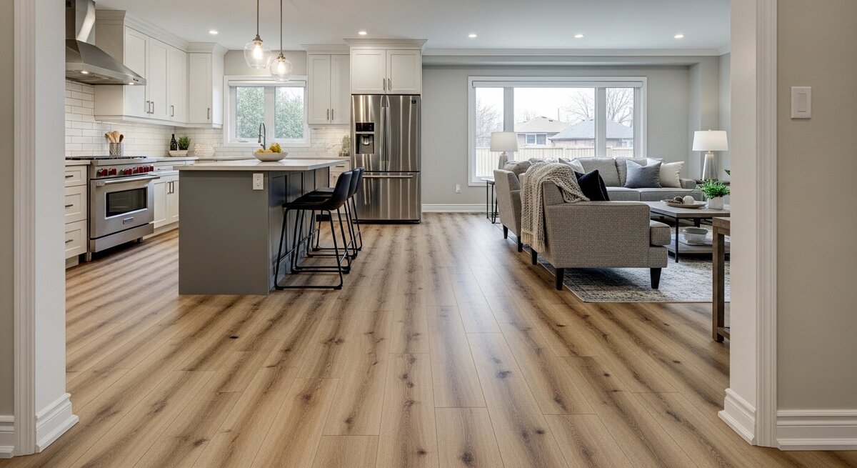 Luxury Vinyl Plank Flooring Installation in Brampton