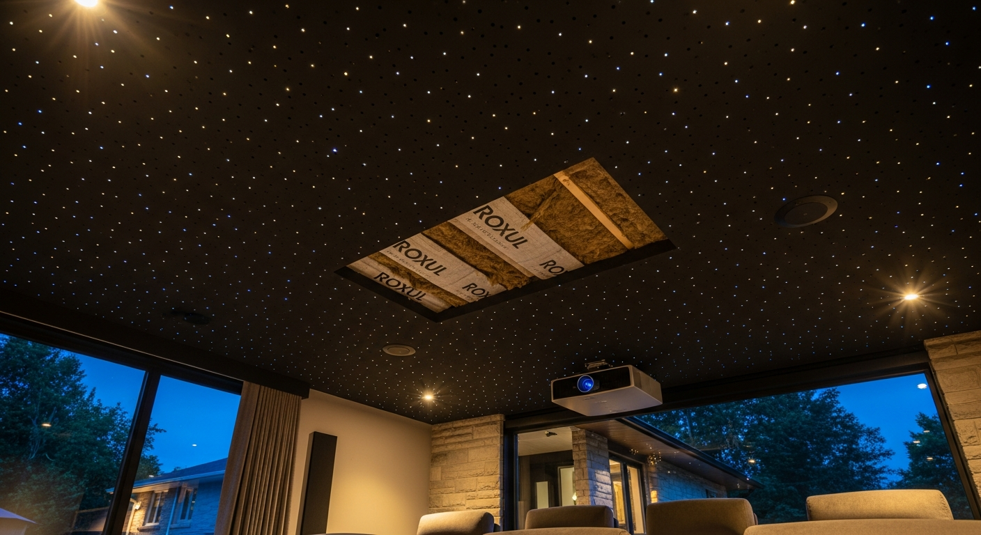 Acoustic Stretch Ceiling project in Burlington — RenoHouse quality standard completed work