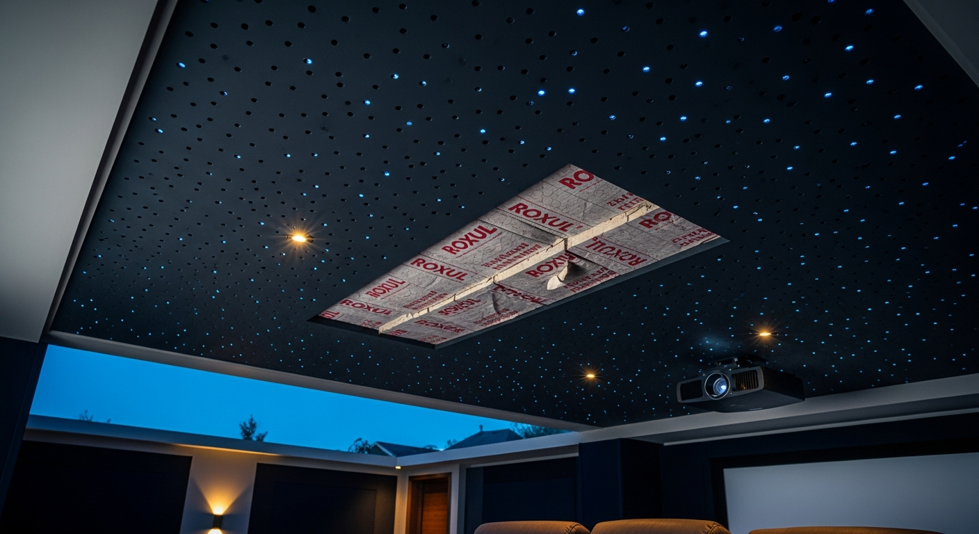 Acoustic Stretch Ceiling project in Caledon — RenoHouse quality standard completed work
