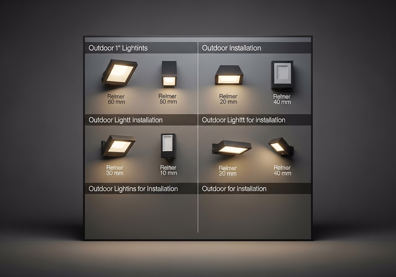 Outdoor Lighting Installation brand and material comparison