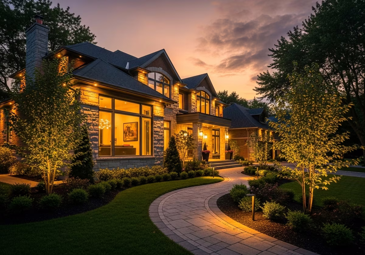 Completed Outdoor Lighting Installation in Toronto/GTA home