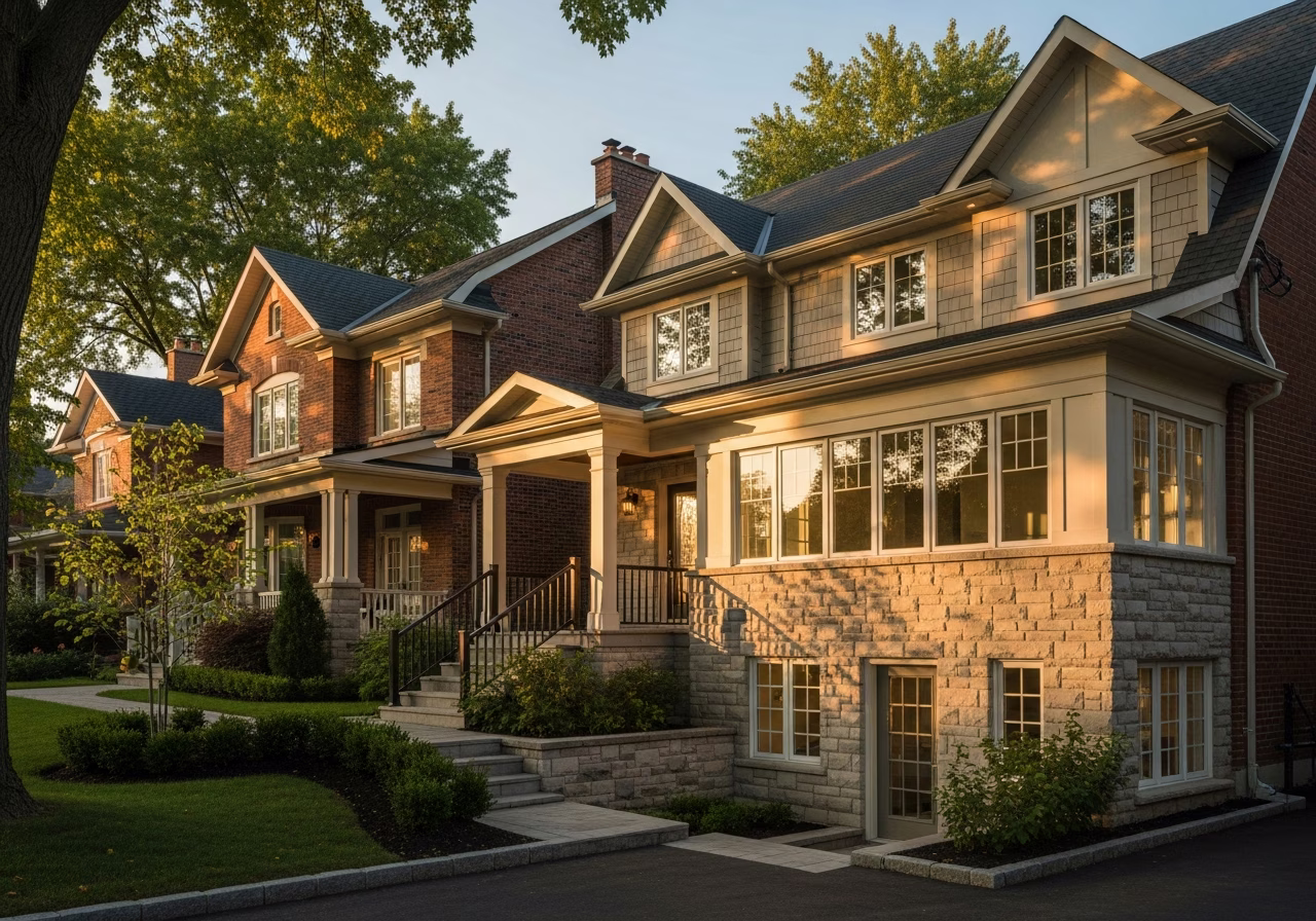 Local home context for basement apartment renovation in Markham