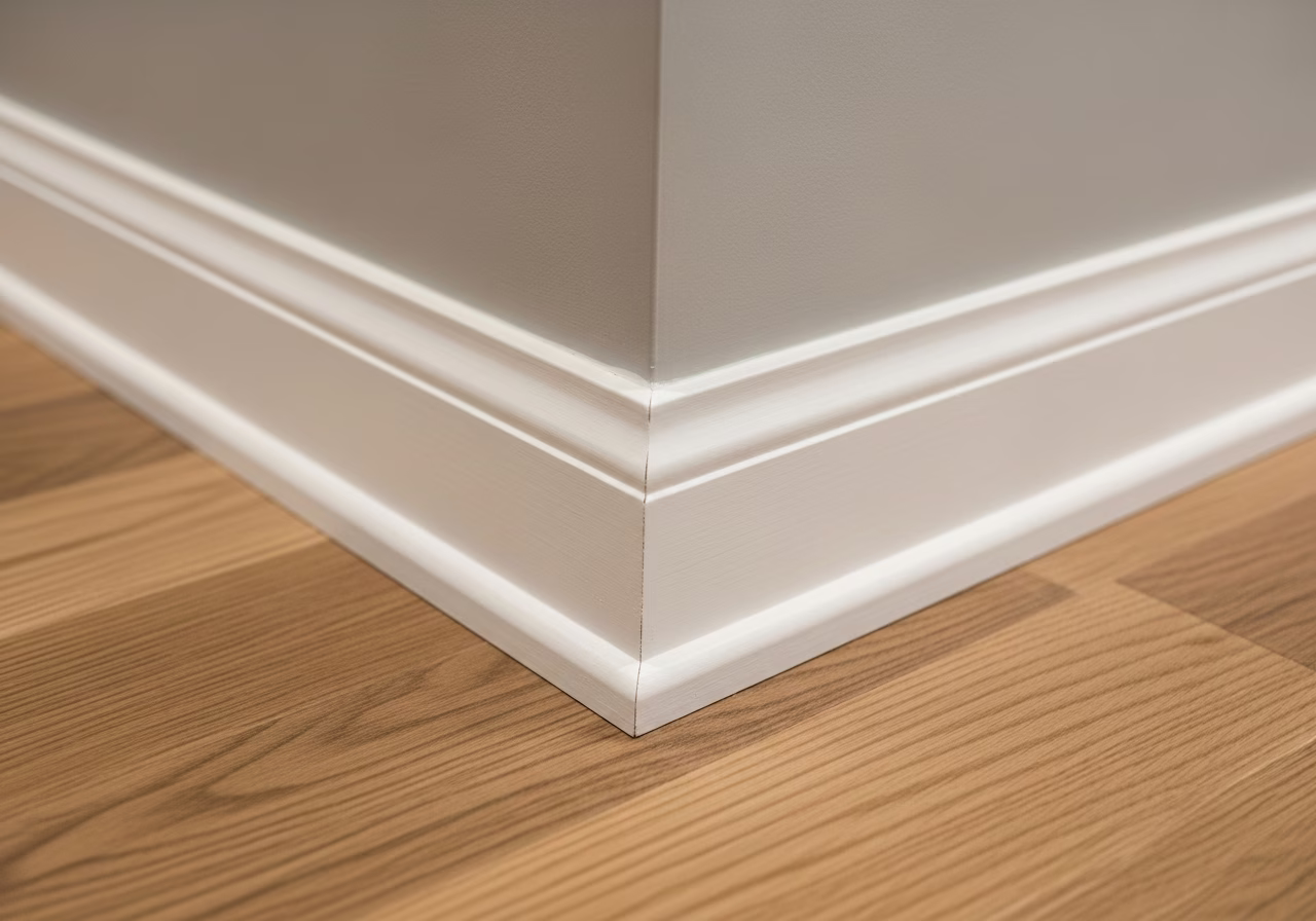 Finished detail close-up for basement apartment renovation in Markham