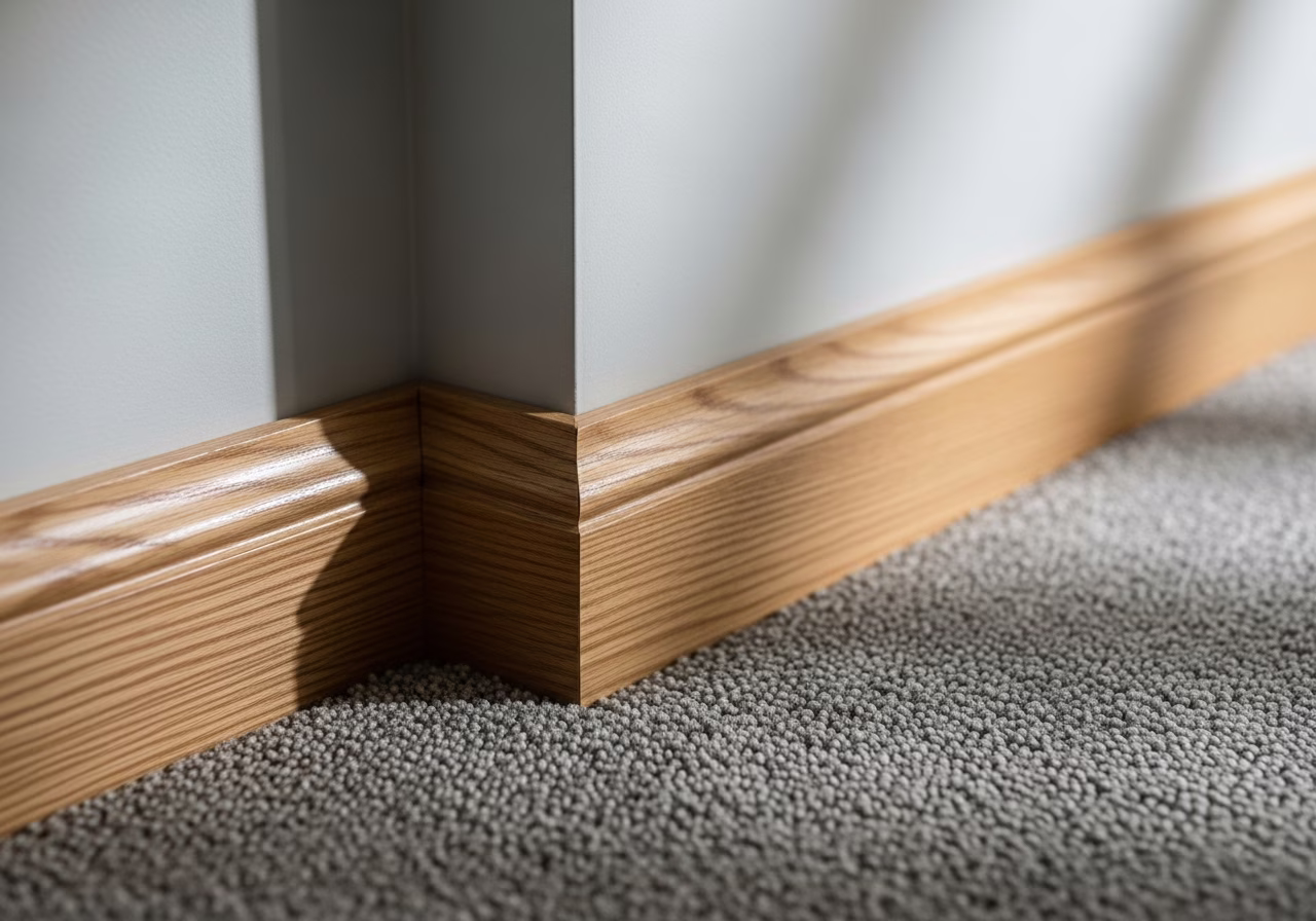 Finished detail close-up for basement apartment renovation in Oakville