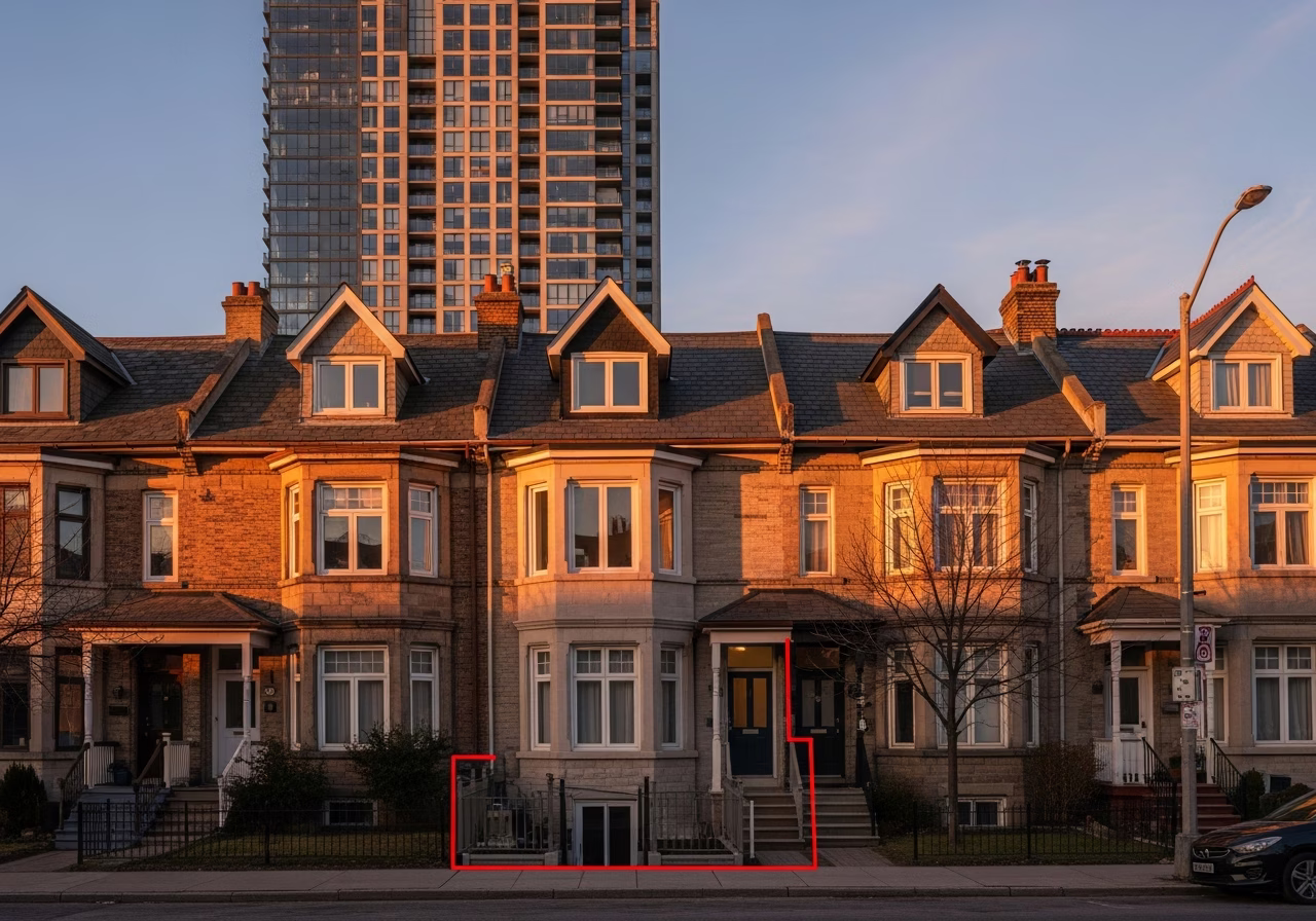 Local home context for basement apartment renovation in Toronto
