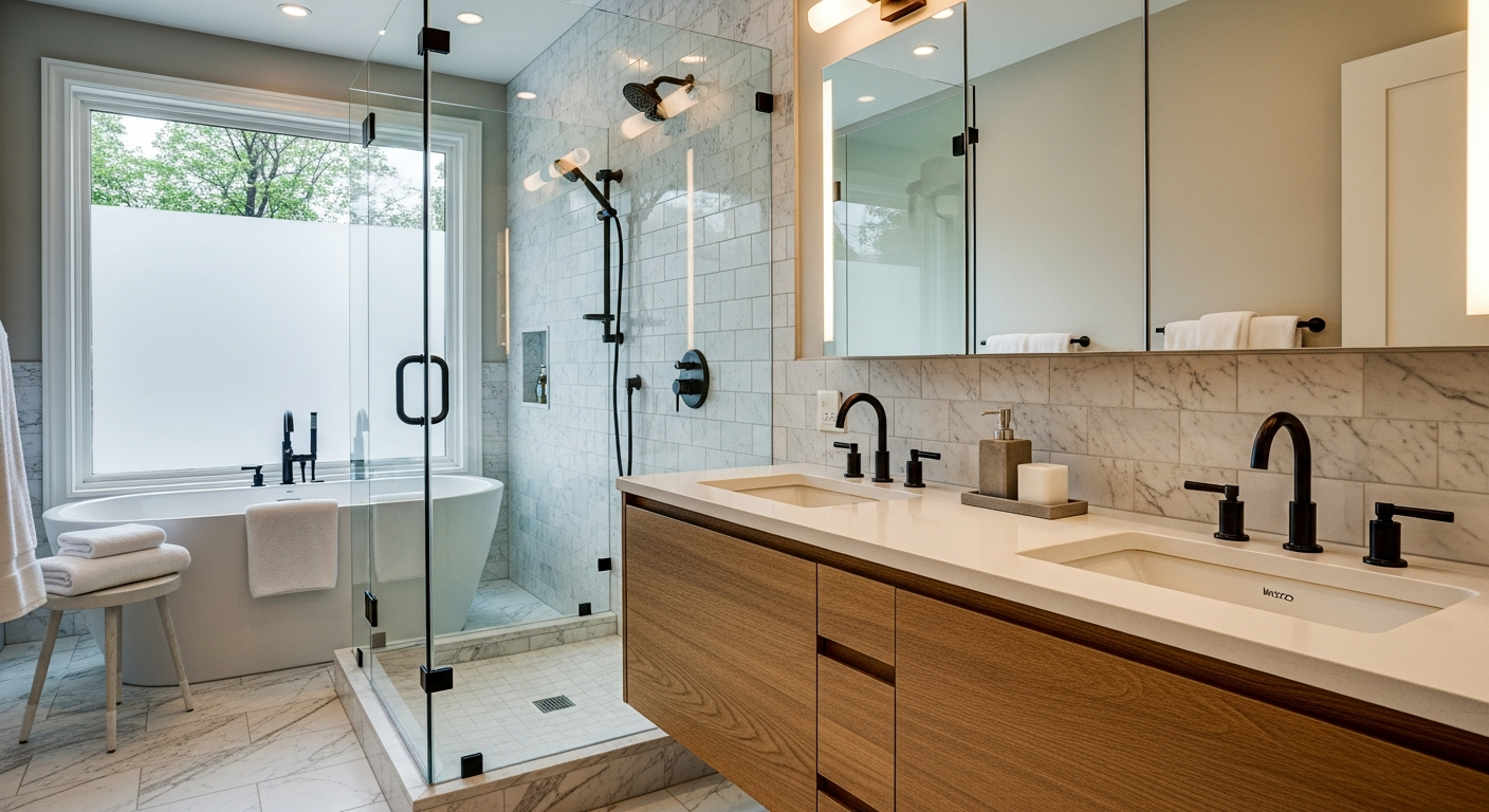 Pickering bathroom renovation portfolio sample — finished by licensed RenoHouse crew