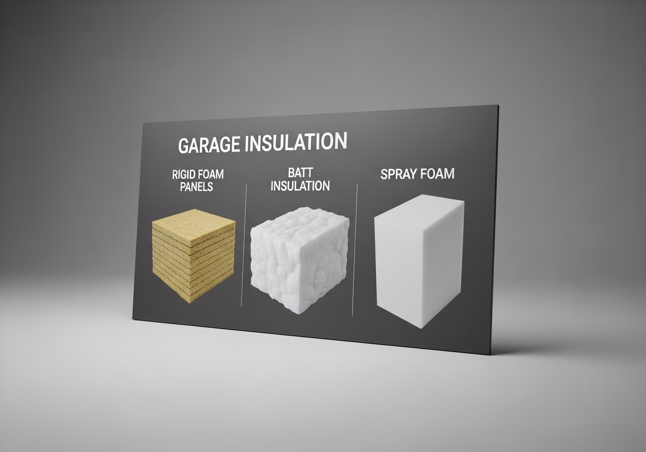 Garage Insulation brand and material comparison