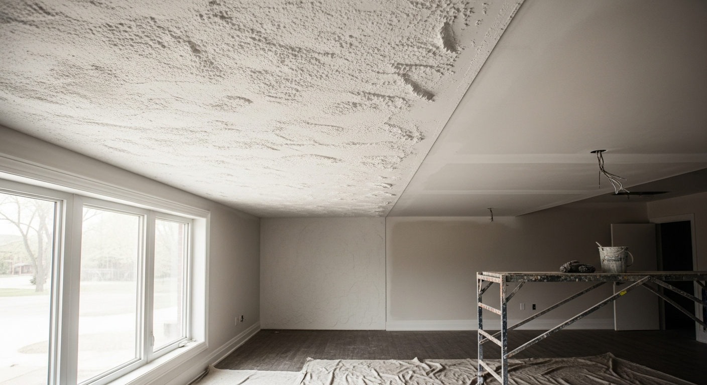 Caledon california ceiling portfolio sample — finished by licensed RenoHouse crew