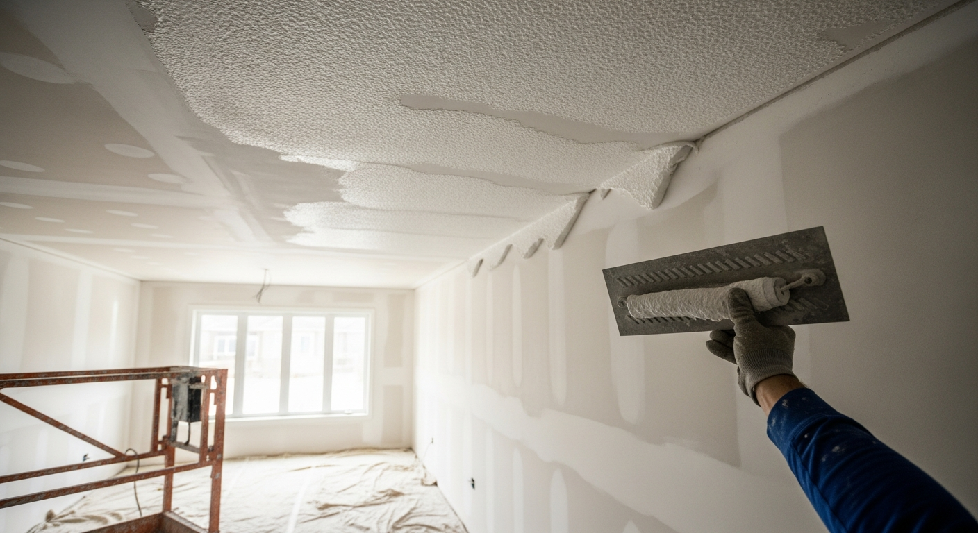 Editorial detail of a Markham california ceiling install — visible quality finish