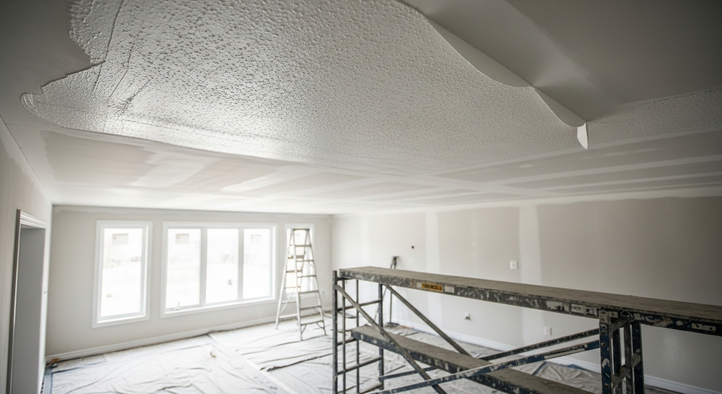Completed california ceiling work showcasing finishing details in Whitby