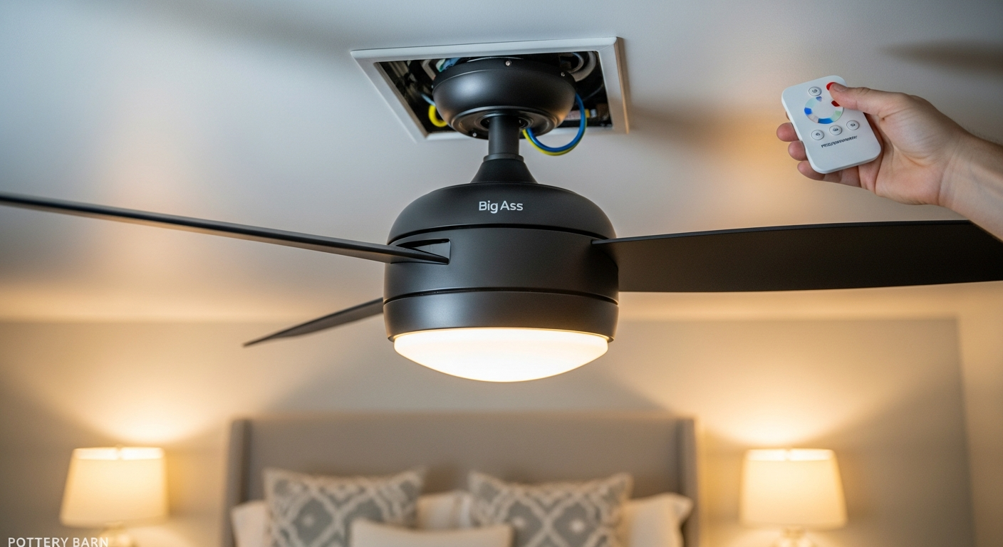 Clarington ceiling fan installation portfolio sample — finished by licensed RenoHouse crew
