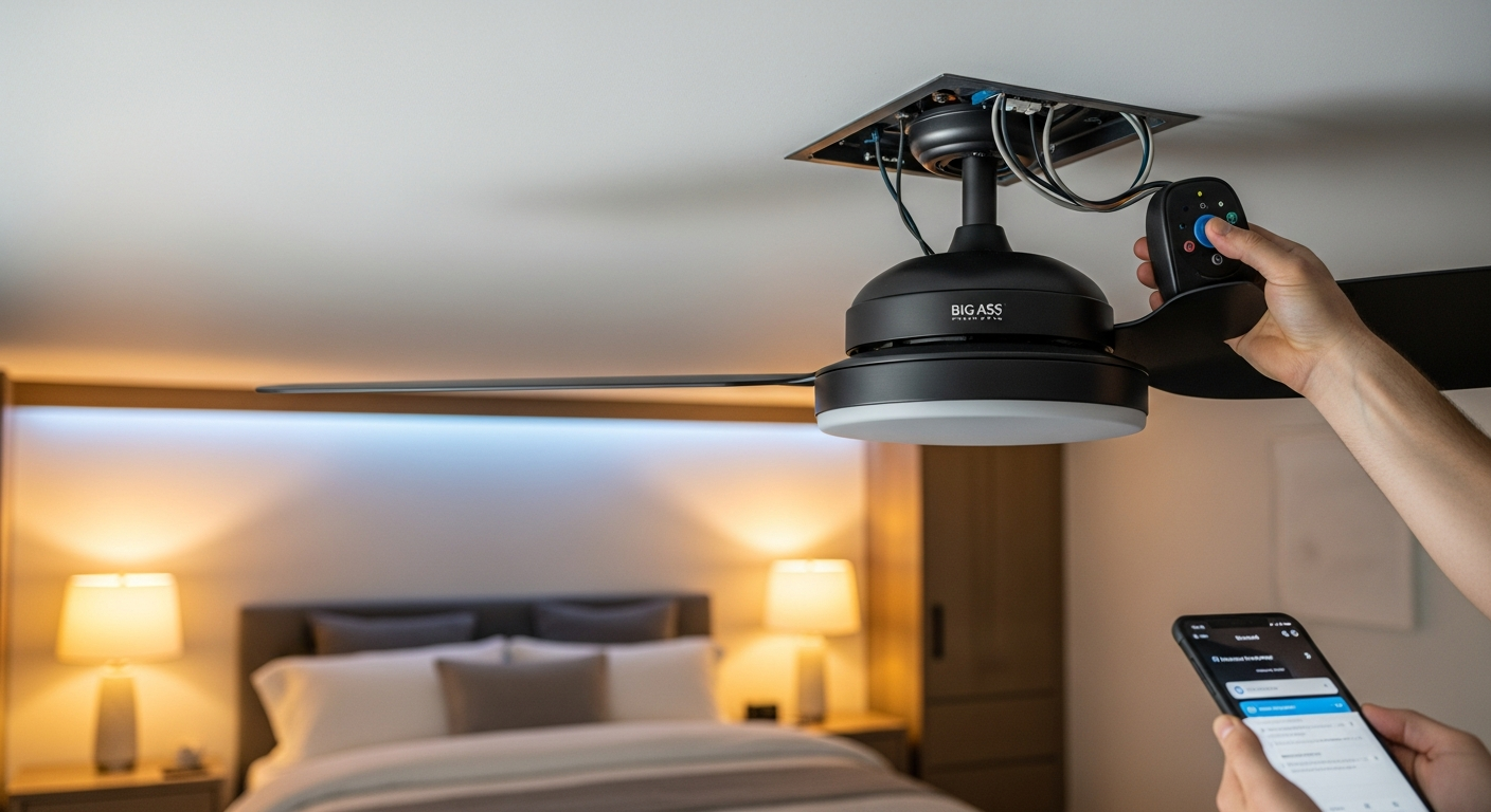 Recent Etobicoke-area ceiling fan installation project — professional finish detail