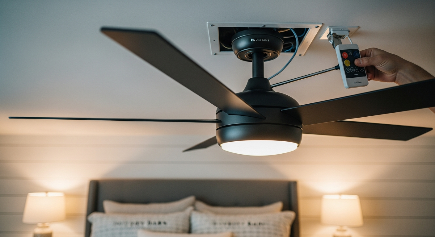 Stouffville ceiling fan installation portfolio sample — finished by licensed RenoHouse crew