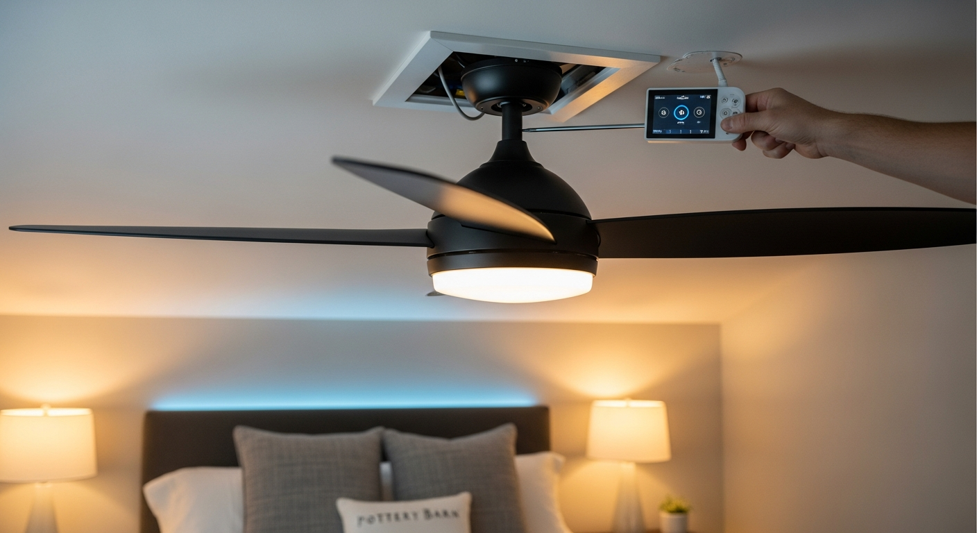 Professional ceiling fan installation project completed by RenoHouse in Whitby — quality workmanship guaranteed