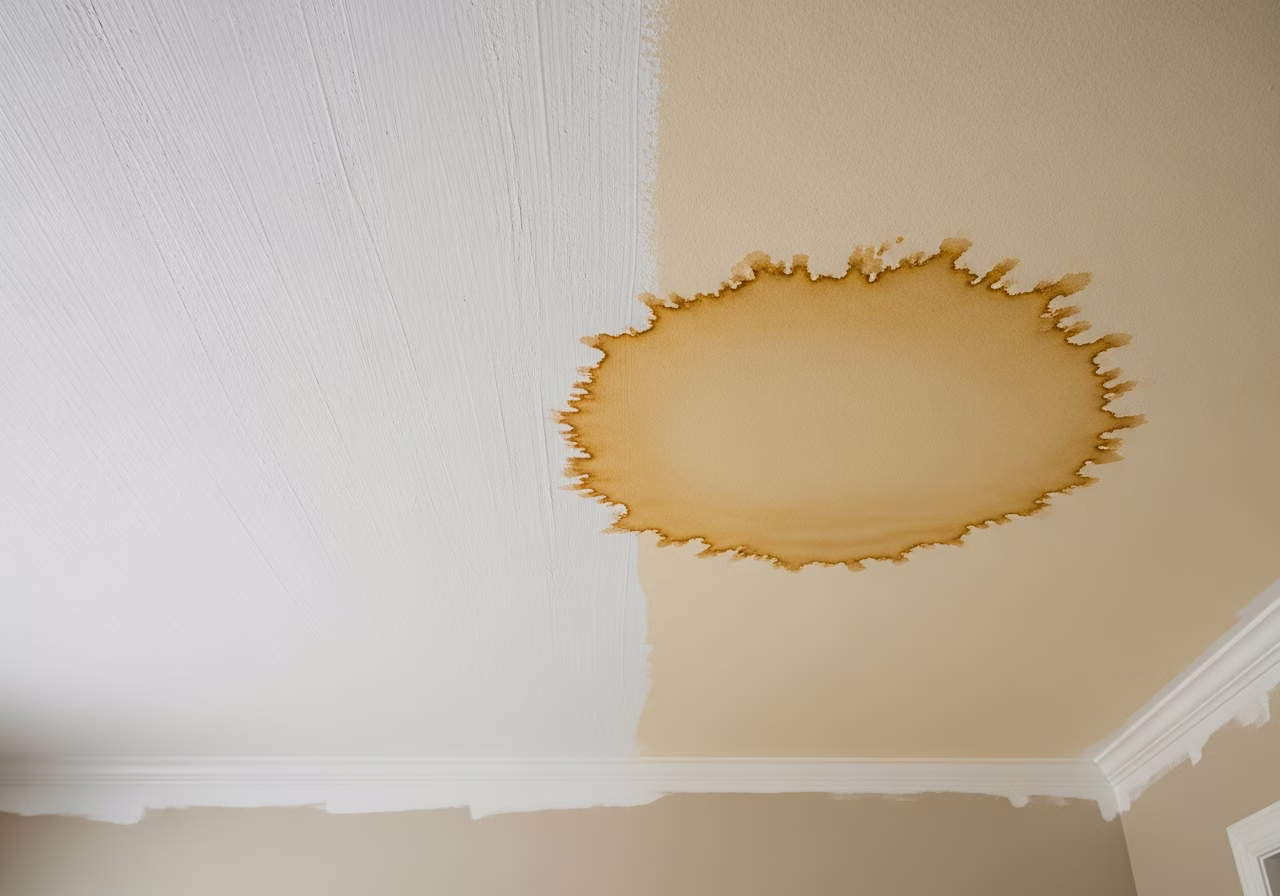 Close-up detail of professionally completed Accent Wall Painting