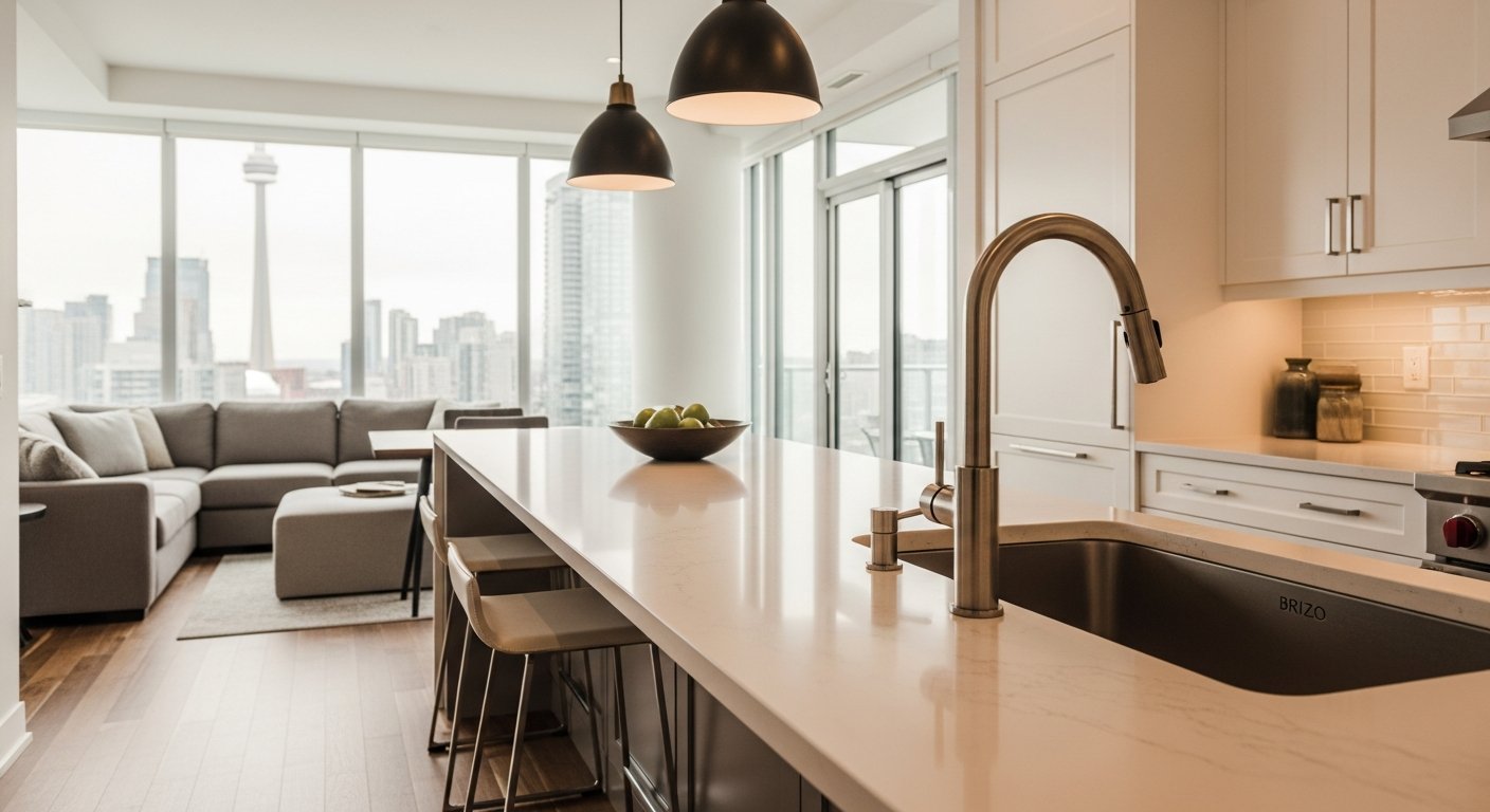 Final result of a condo renovation project at a Richmond Hill residence