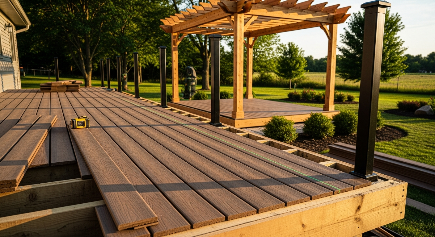 Recent Brock-area deck building & construction project — professional finish detail