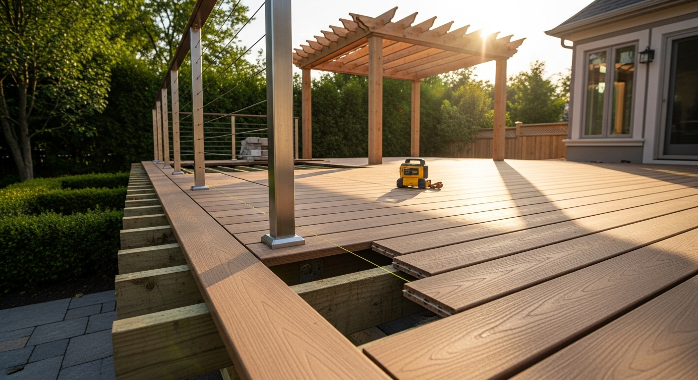 Recent Markham-area deck building & construction project — professional finish detail
