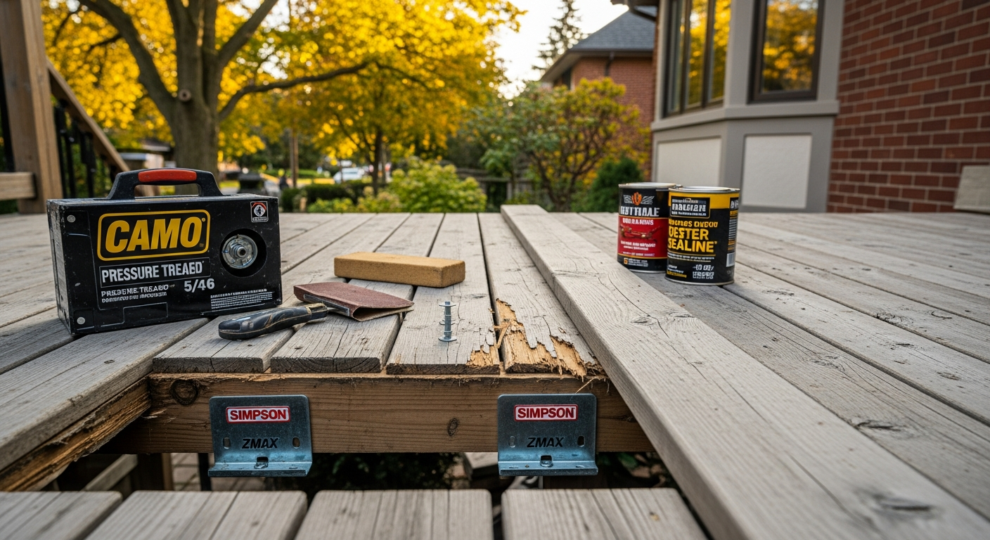 Deck Repair & Restoration project in Etobicoke — RenoHouse quality standard completed work
