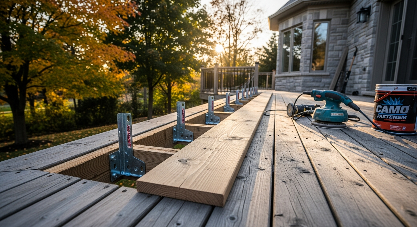 Oakville deck repair & restoration portfolio sample — finished by licensed RenoHouse crew