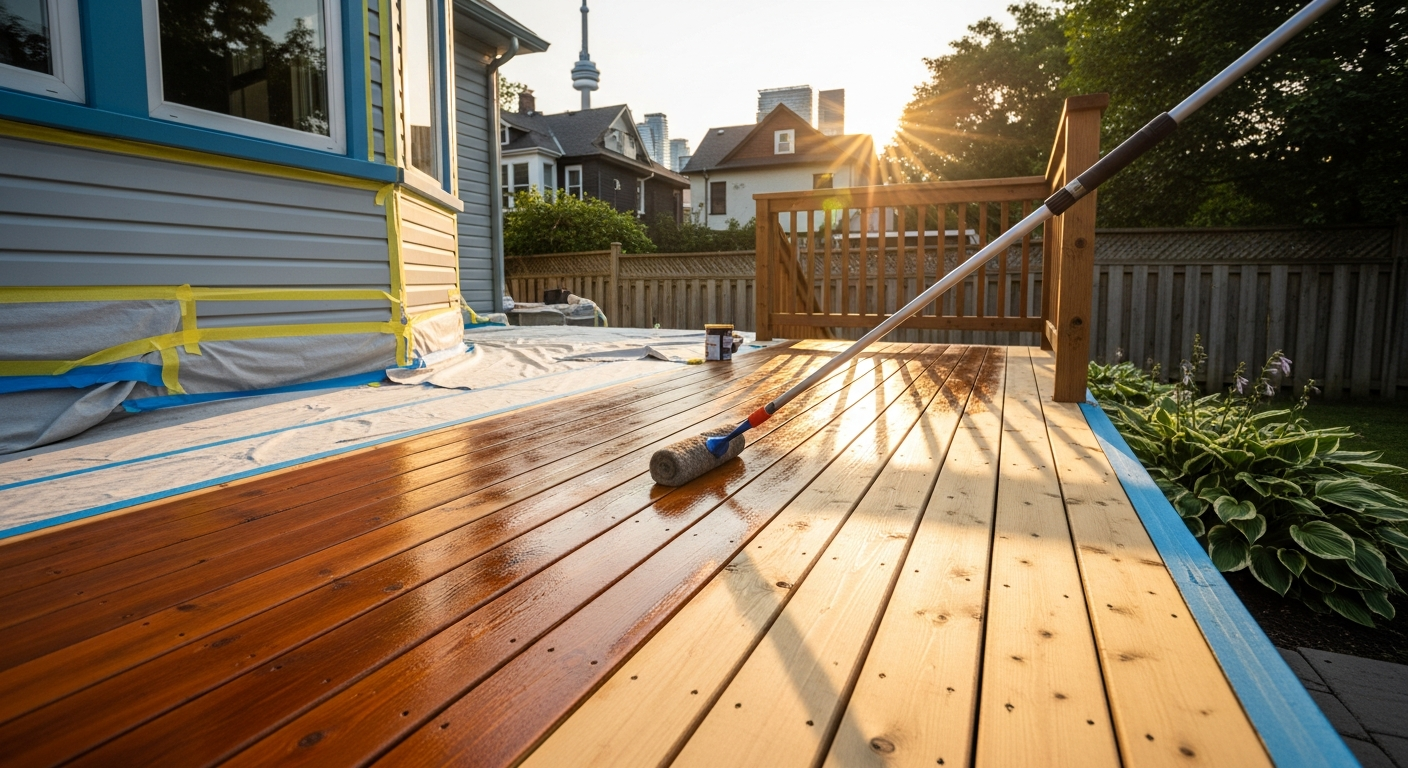 Professional deck staining & finishing across Toronto and the GTA