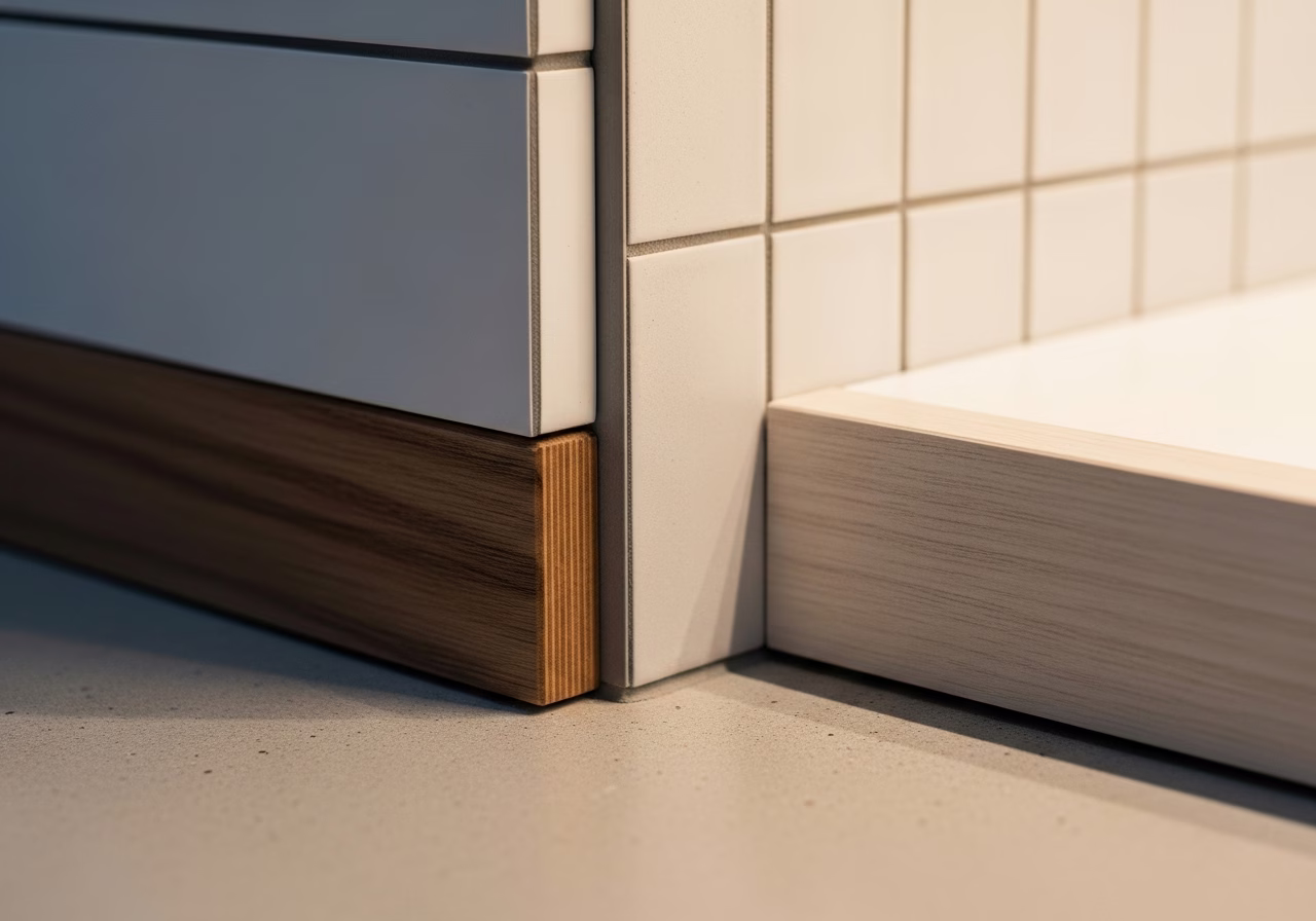Close-up detail of professionally completed Retail Store Buildout