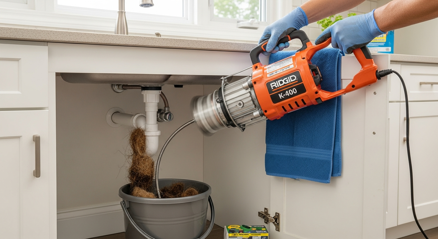 On-site drain cleaning services install detail at a Mississauga property