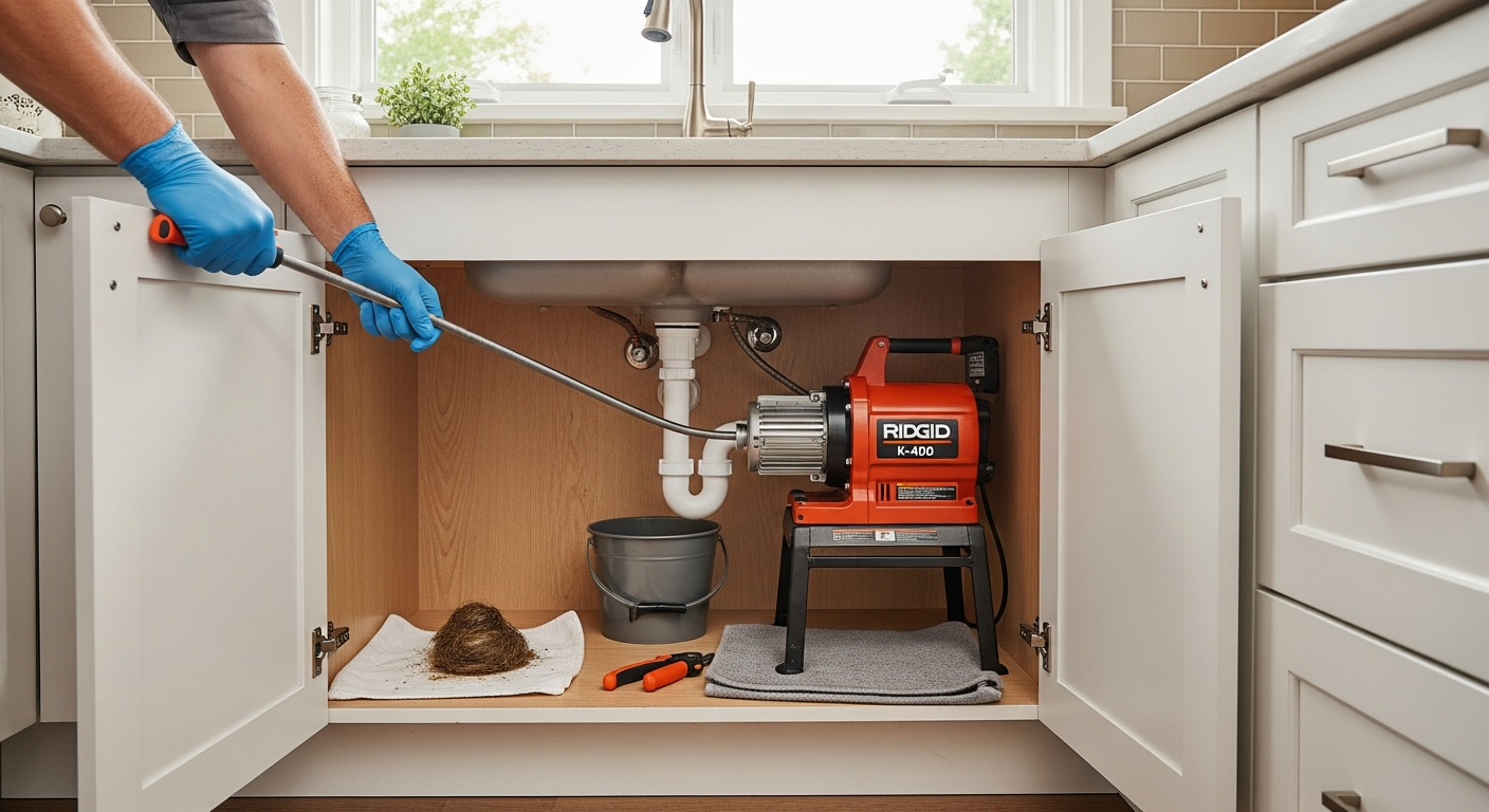Detail view of a drain cleaning services job finished in Scarborough — expert craftsmanship