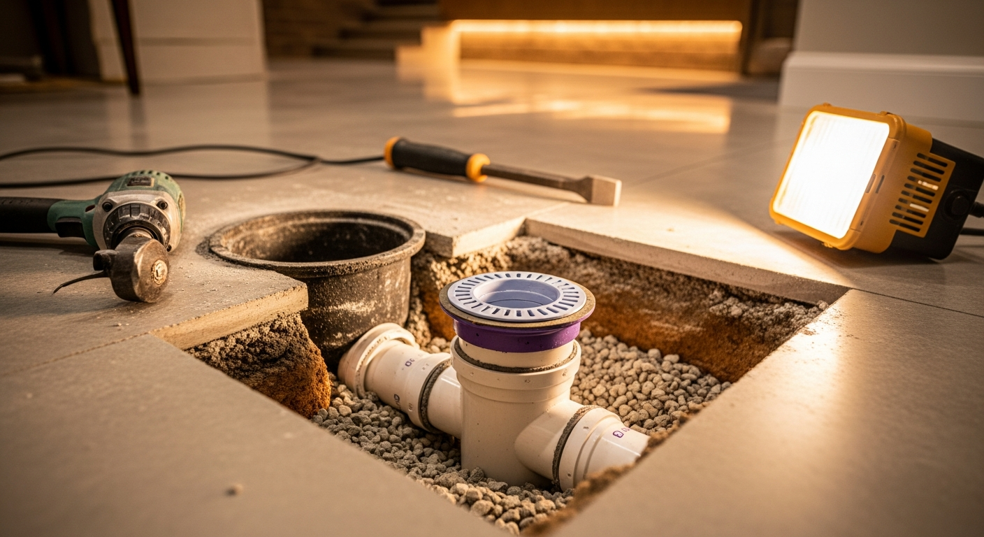 Professional drain repair project completed by RenoHouse in Newmarket — quality workmanship guaranteed
