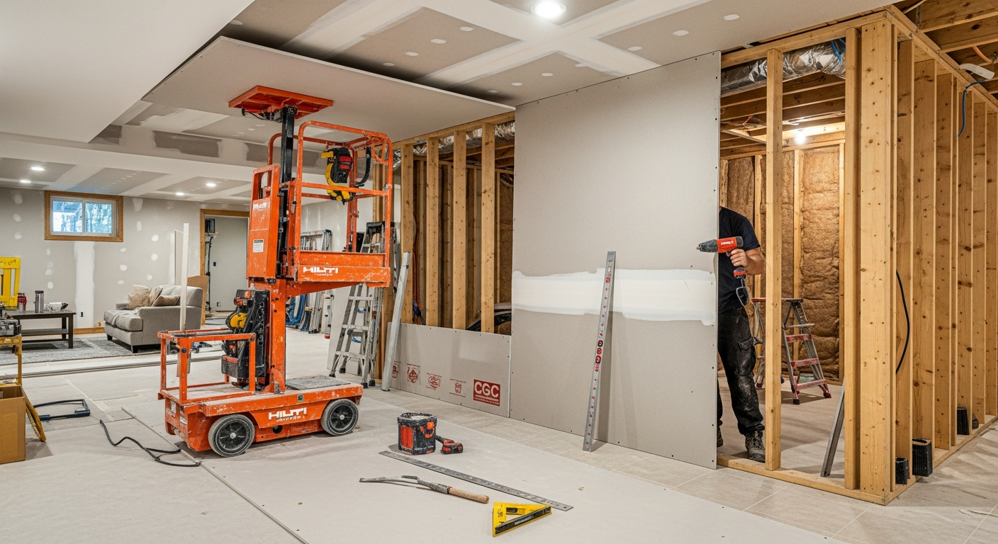 Get drywall done in Georgina โ RenoHouse licensed team