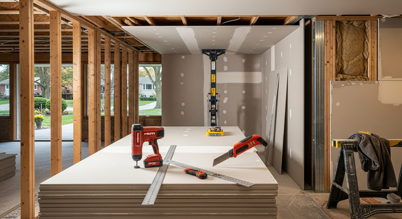Professional drywall crew in Mississauga — bonded and insured