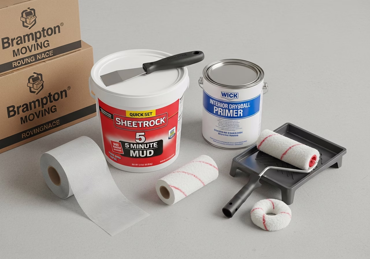 Fast-set drywall materials for Brampton spring moving season repairs