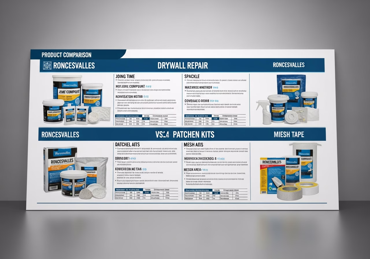 Drywall Repair Roncesvalles brand and material comparison