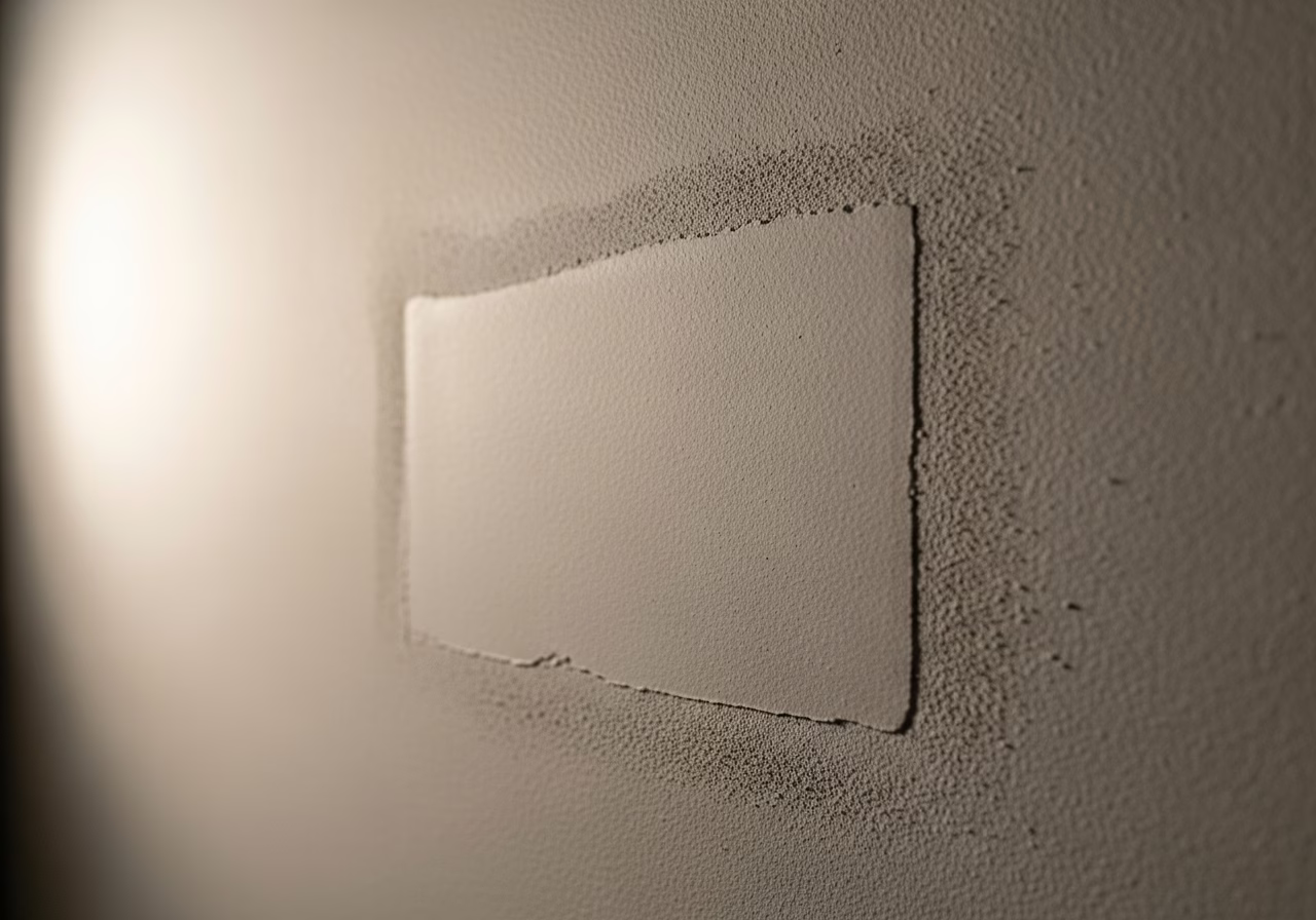 Close-up detail of professionally completed Drywall Repair Roncesvalles