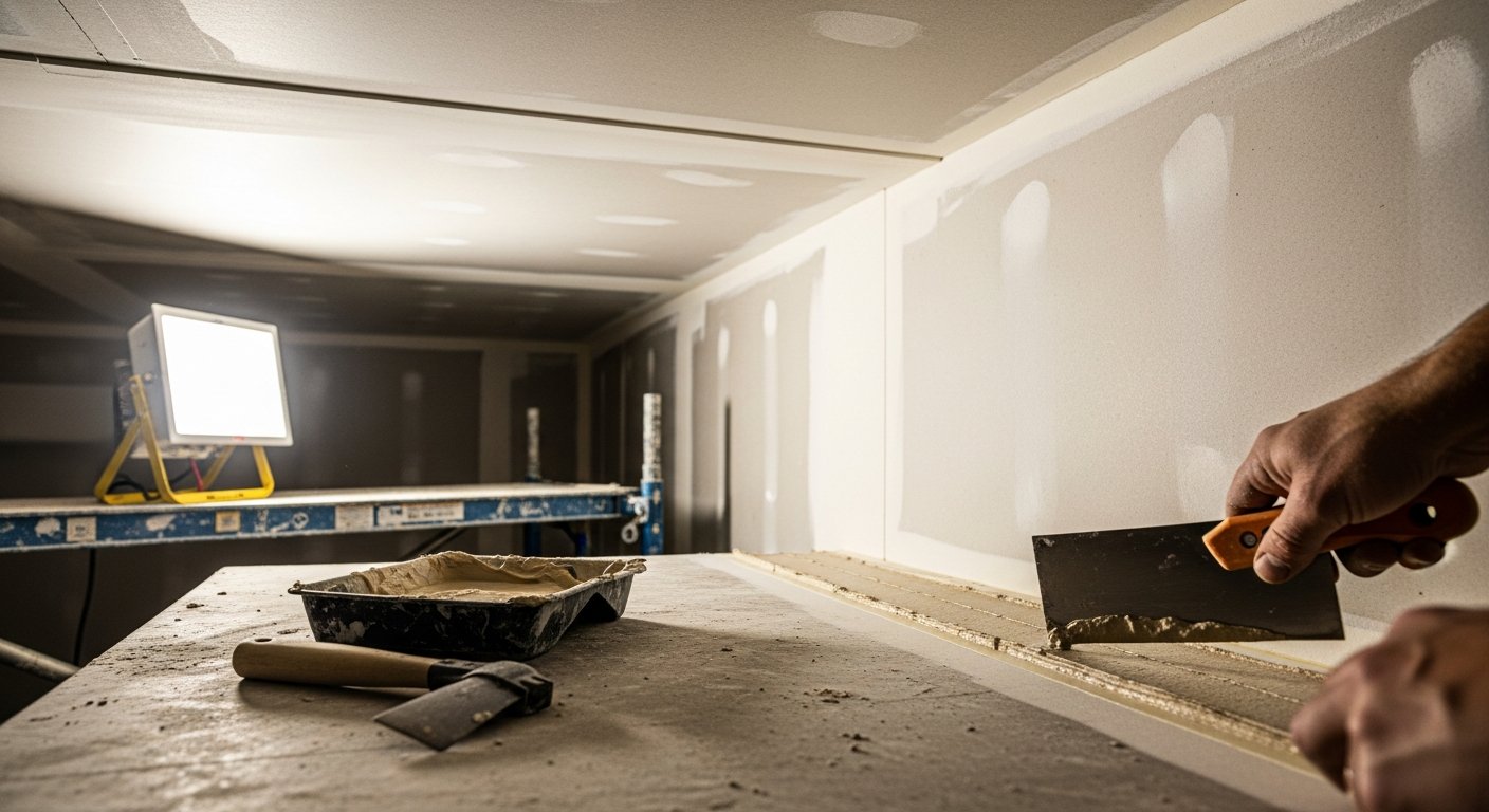 Recent Vaughan-area drywall taping & finishing project — professional finish detail
