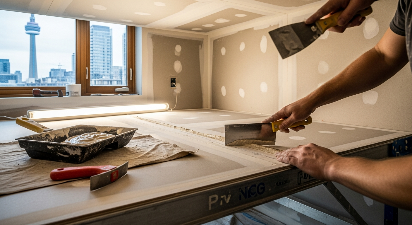 Trusted drywall taping & finishing contractor for Toronto-area homes