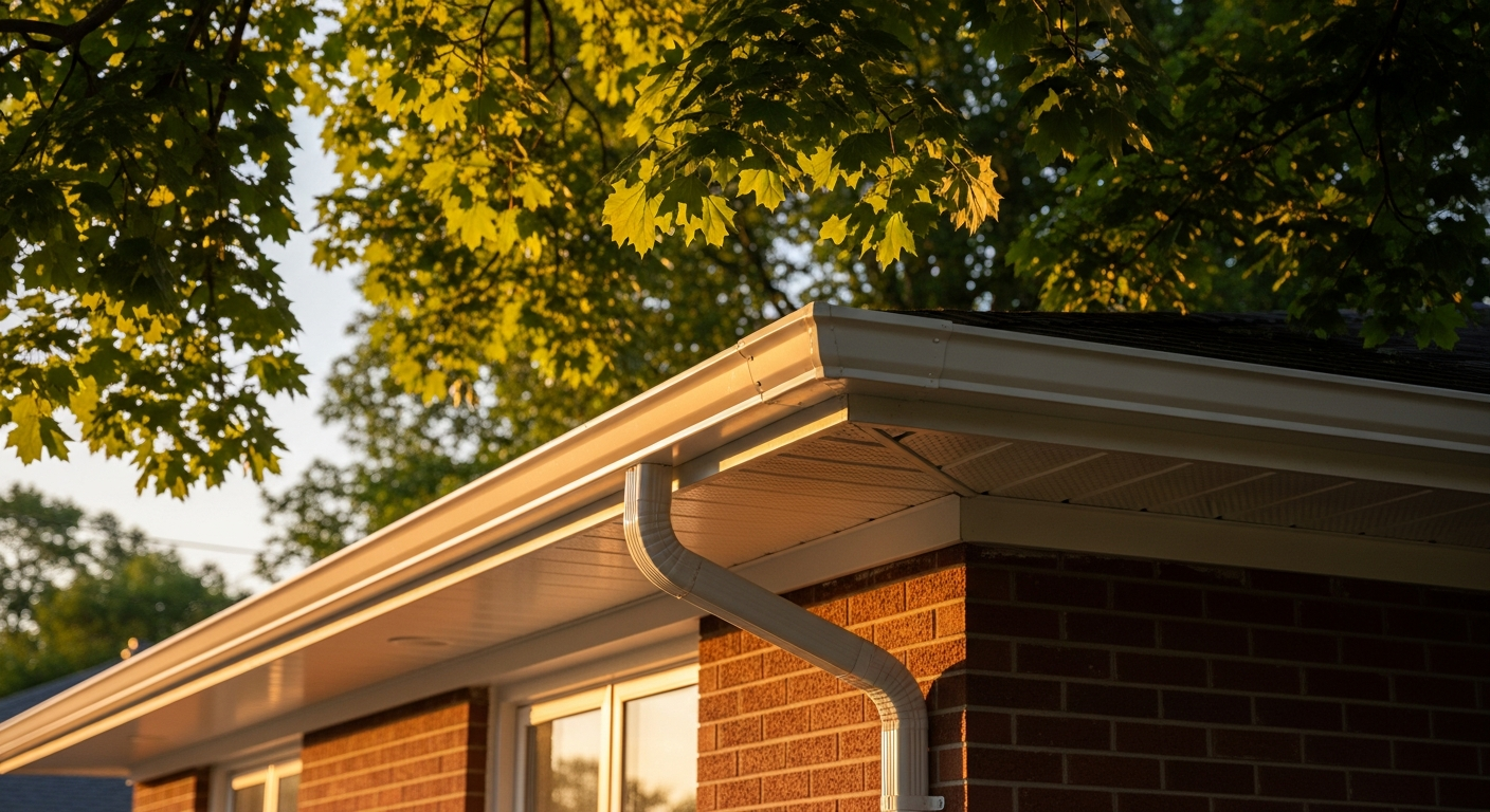 Recently completed eavestrough repair & installation renovation in a Scarborough home