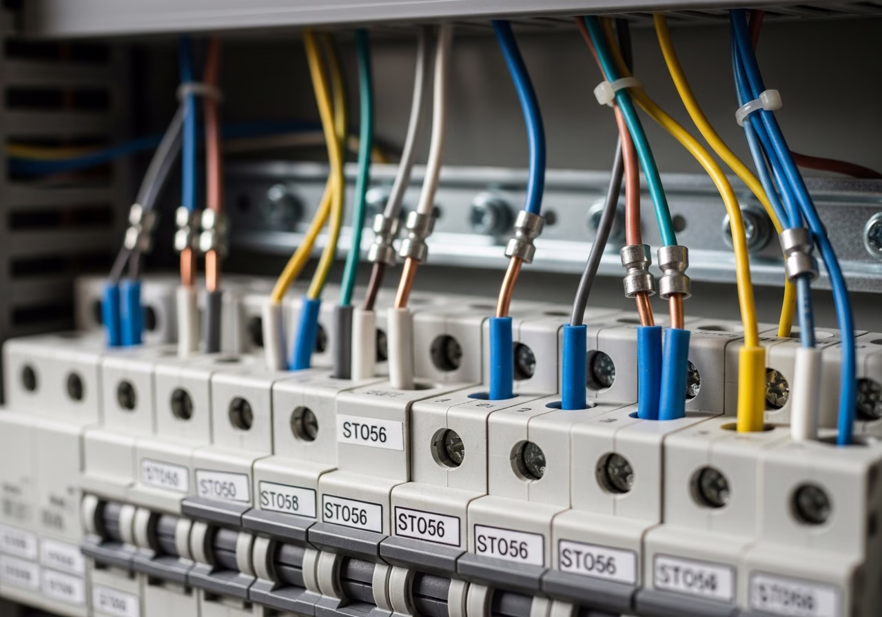 Finished detail close-up for electrical services in Markham