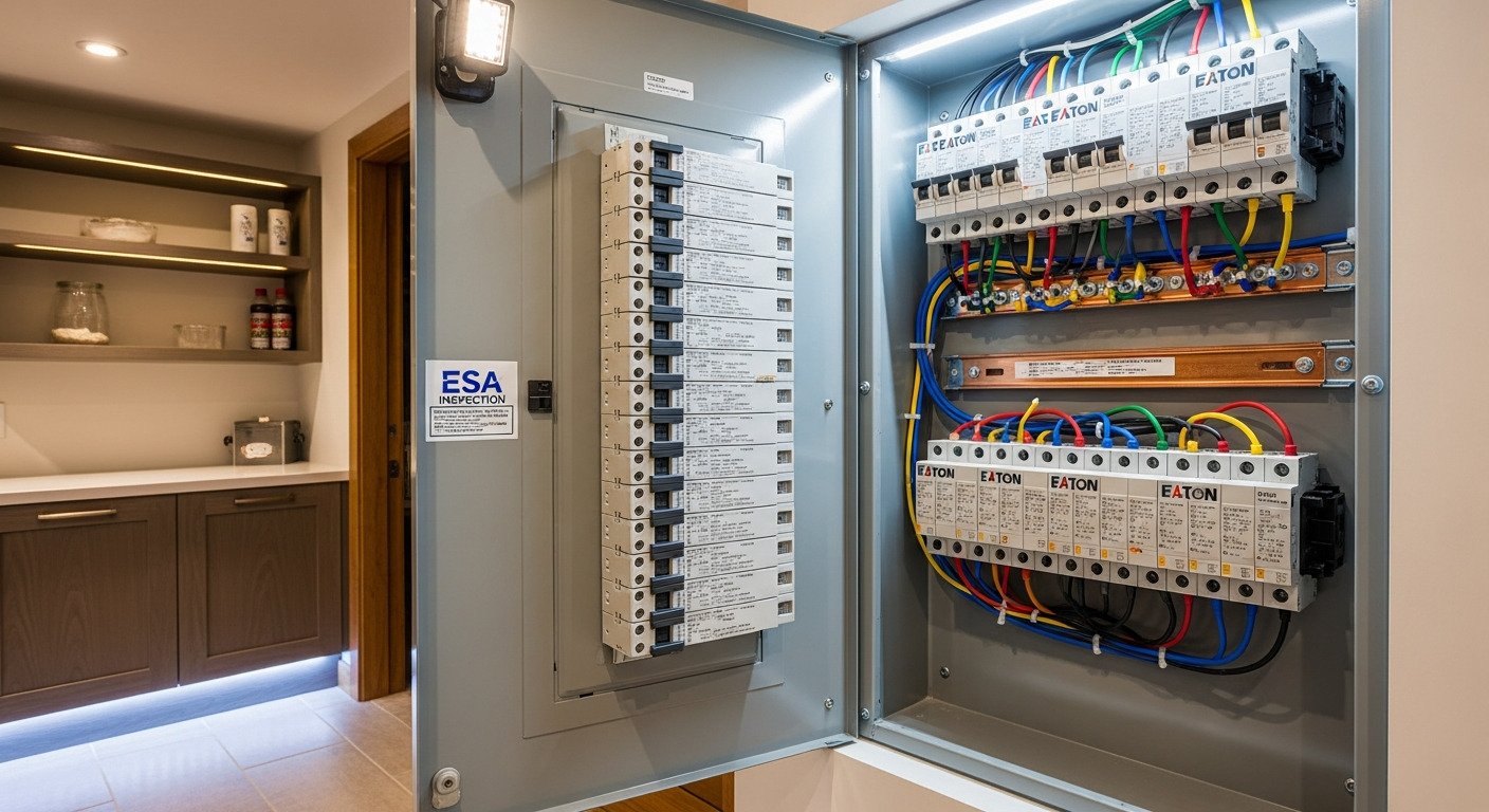 Professional electrical panel upgrade & installation project completed by RenoHouse in Etobicoke — quality workmanship guaranteed